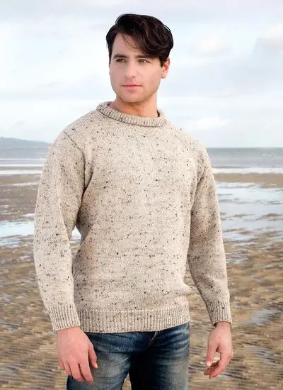 Tweed Crew Neck Sweater